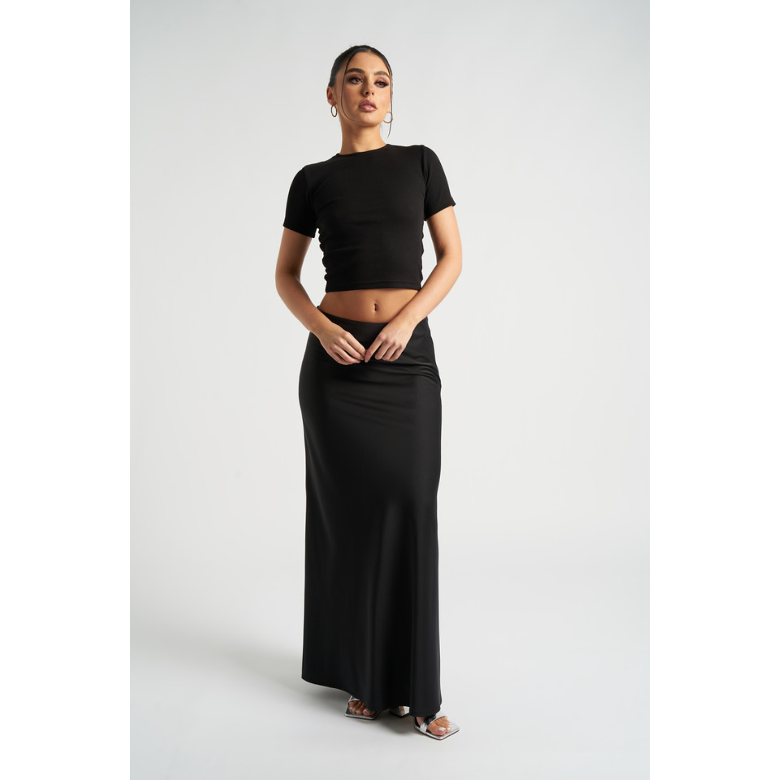 Black bias cut skirt uk best sale