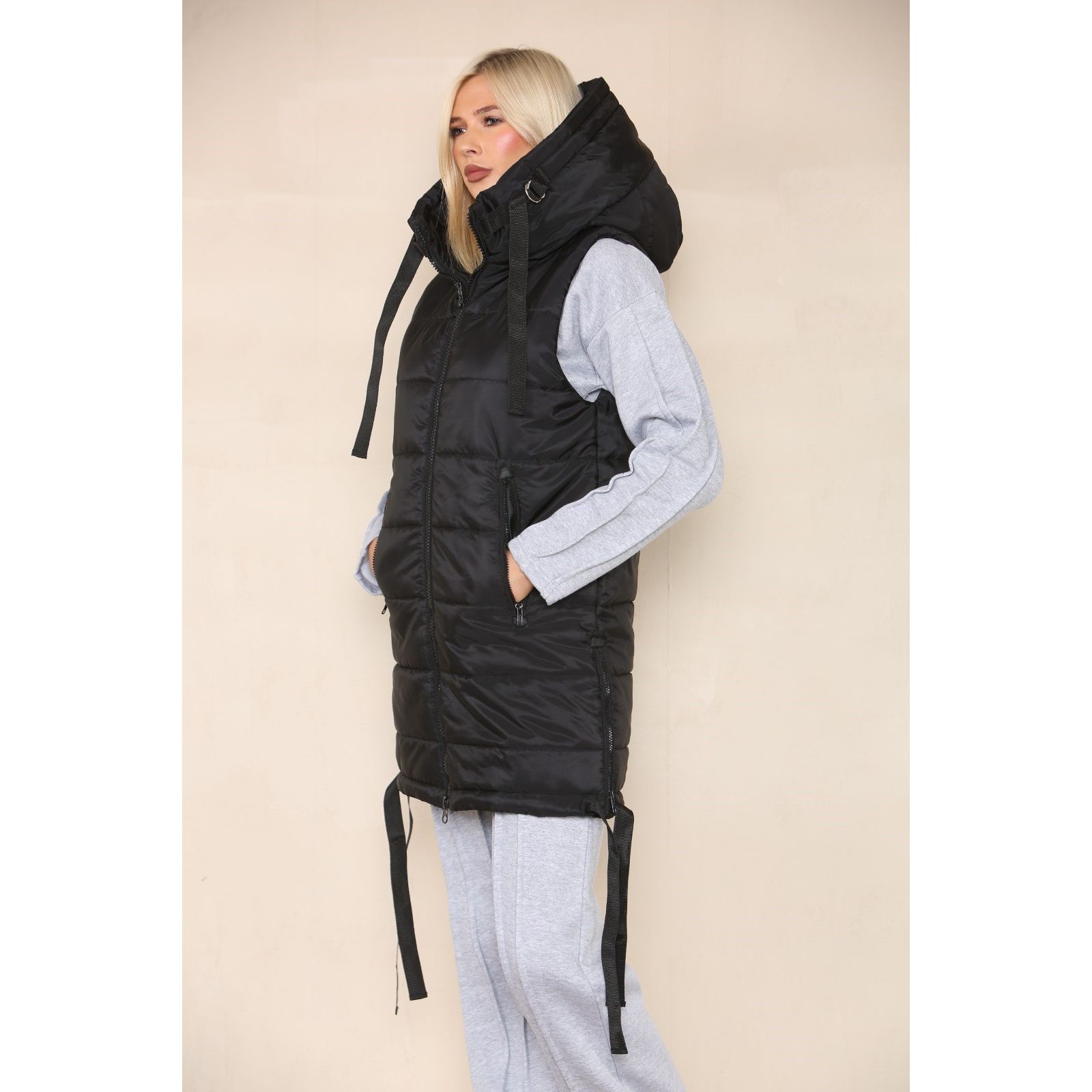 Long outlet gilet coat