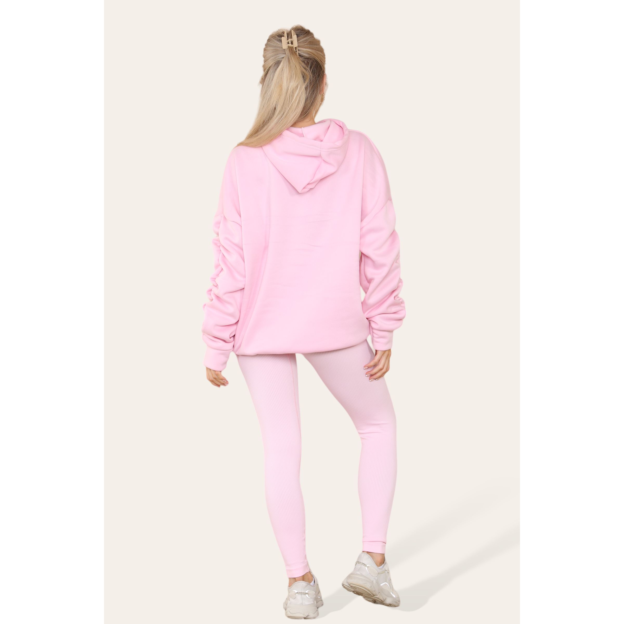 LADIES OVERSIZED RUCHED HOODIE Go Wholesale
