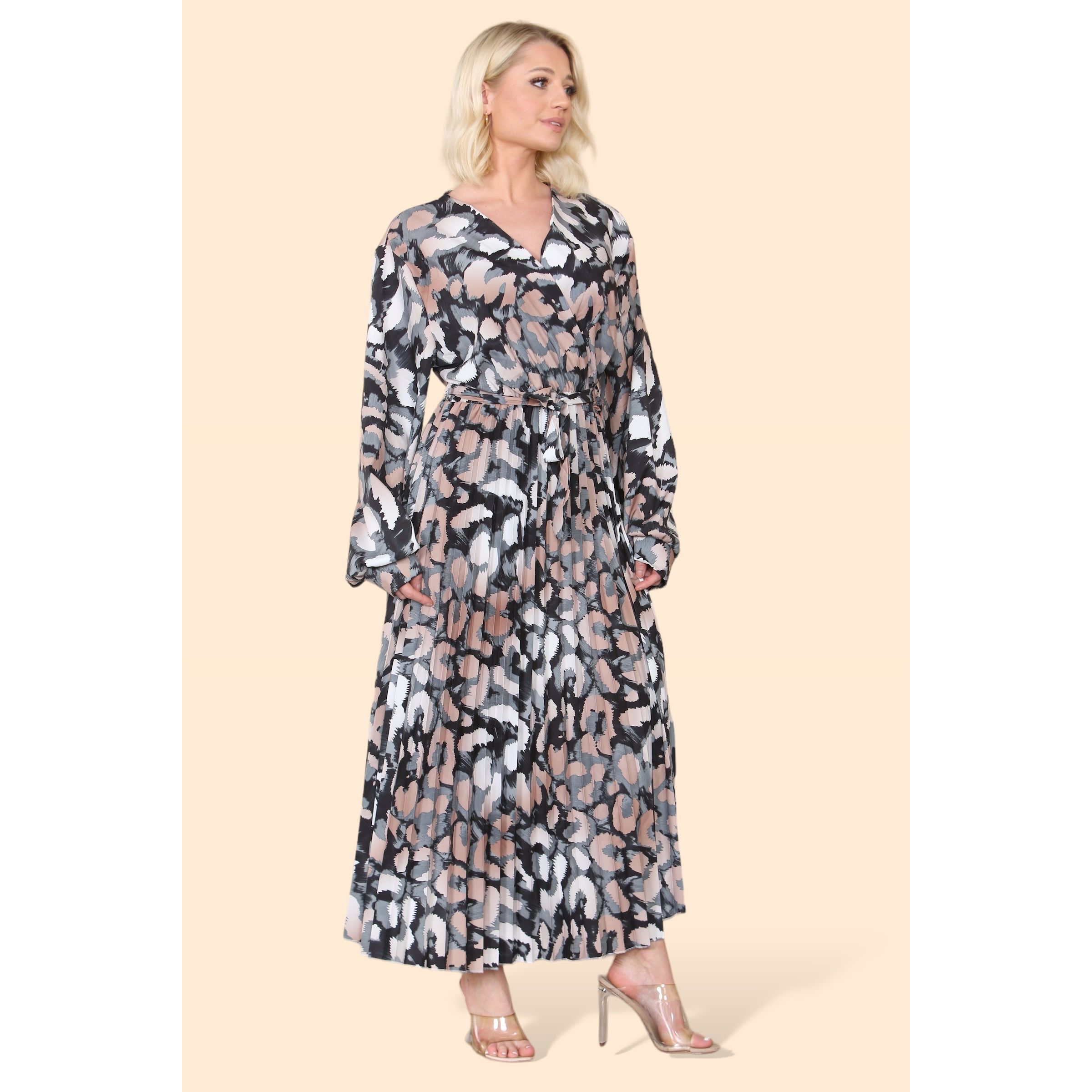 Leopard print sale crossover dress
