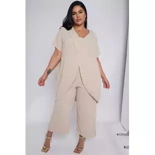 Plus size white 2 best sale piece set
