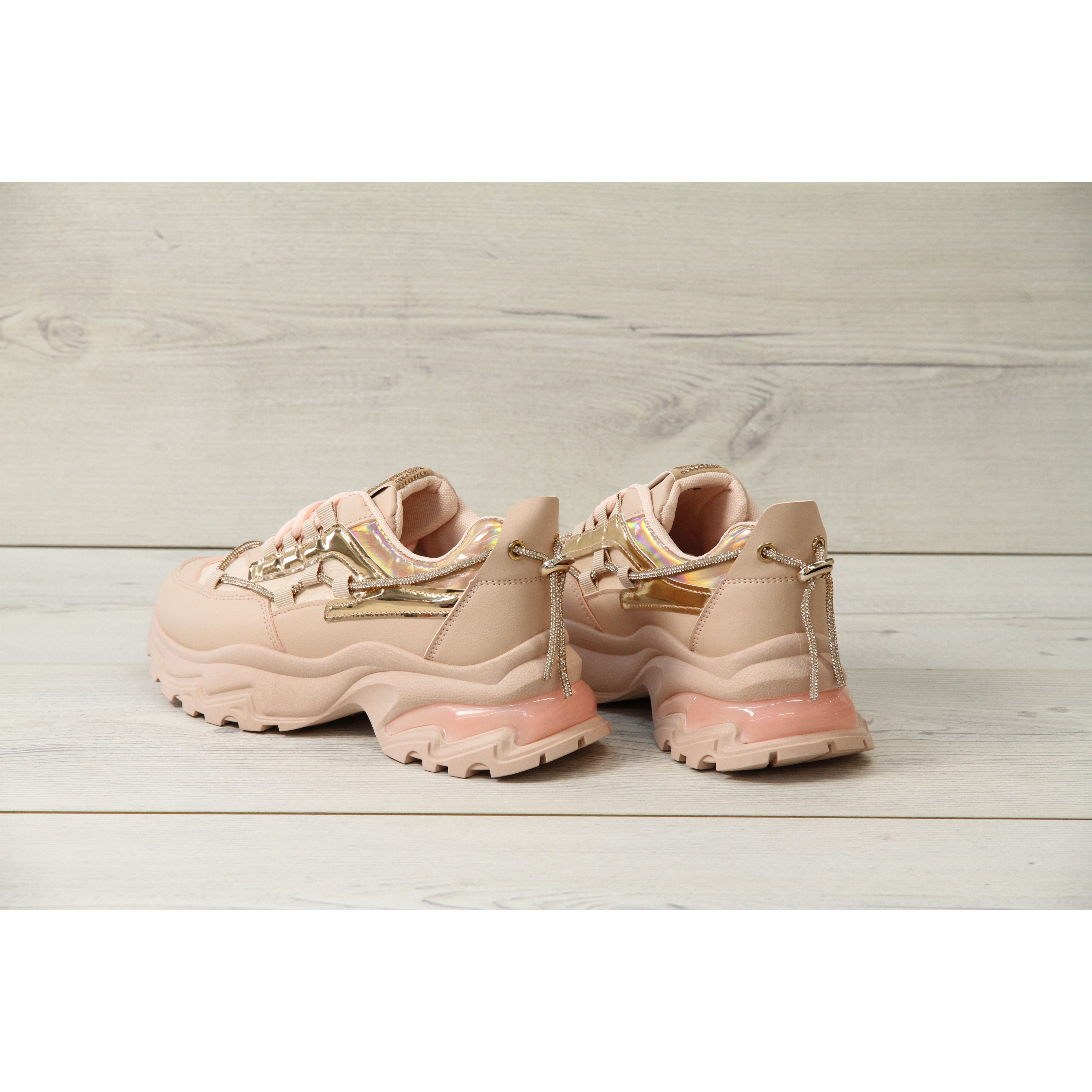 Pink chunky sneakers sales