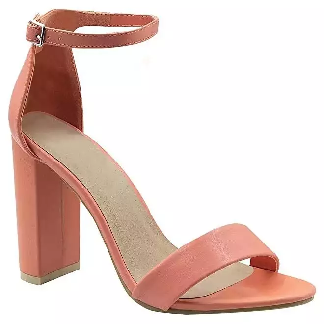Barely there heels block clearance