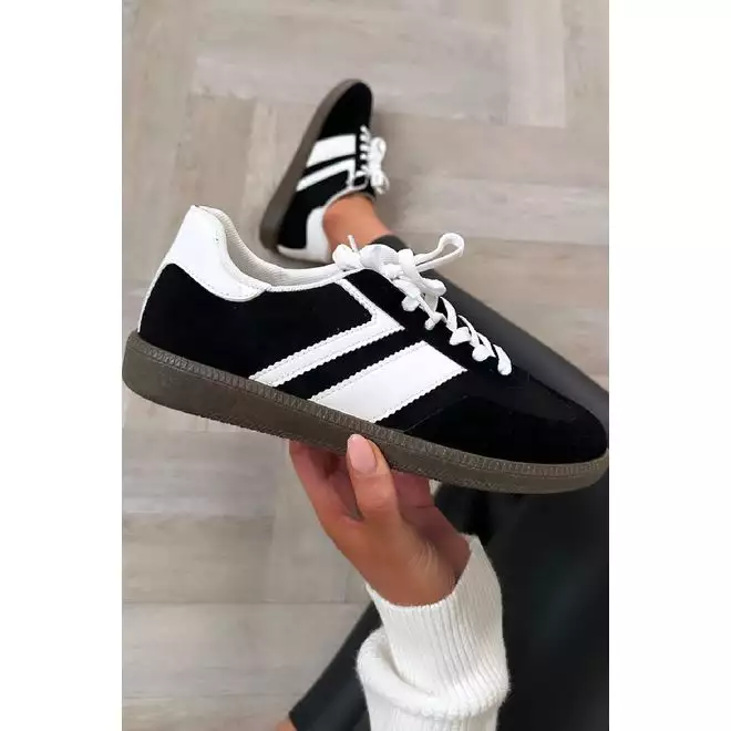 Black and white striped 'shoes hotsell