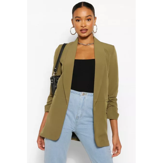 Khaki blazer womens uk online
