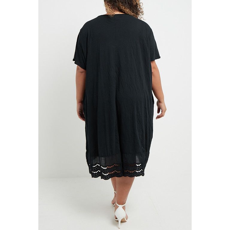 Midi t shirt 2024 dress with pockets