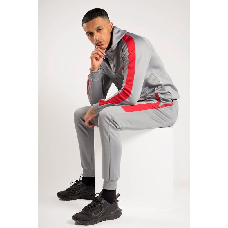 Grey and red hot sale sweatsuit